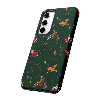 Dark Green Christmas Phone Case | iPhone Samsung Galaxy Google Pixel - Personalized Stylish Crafts