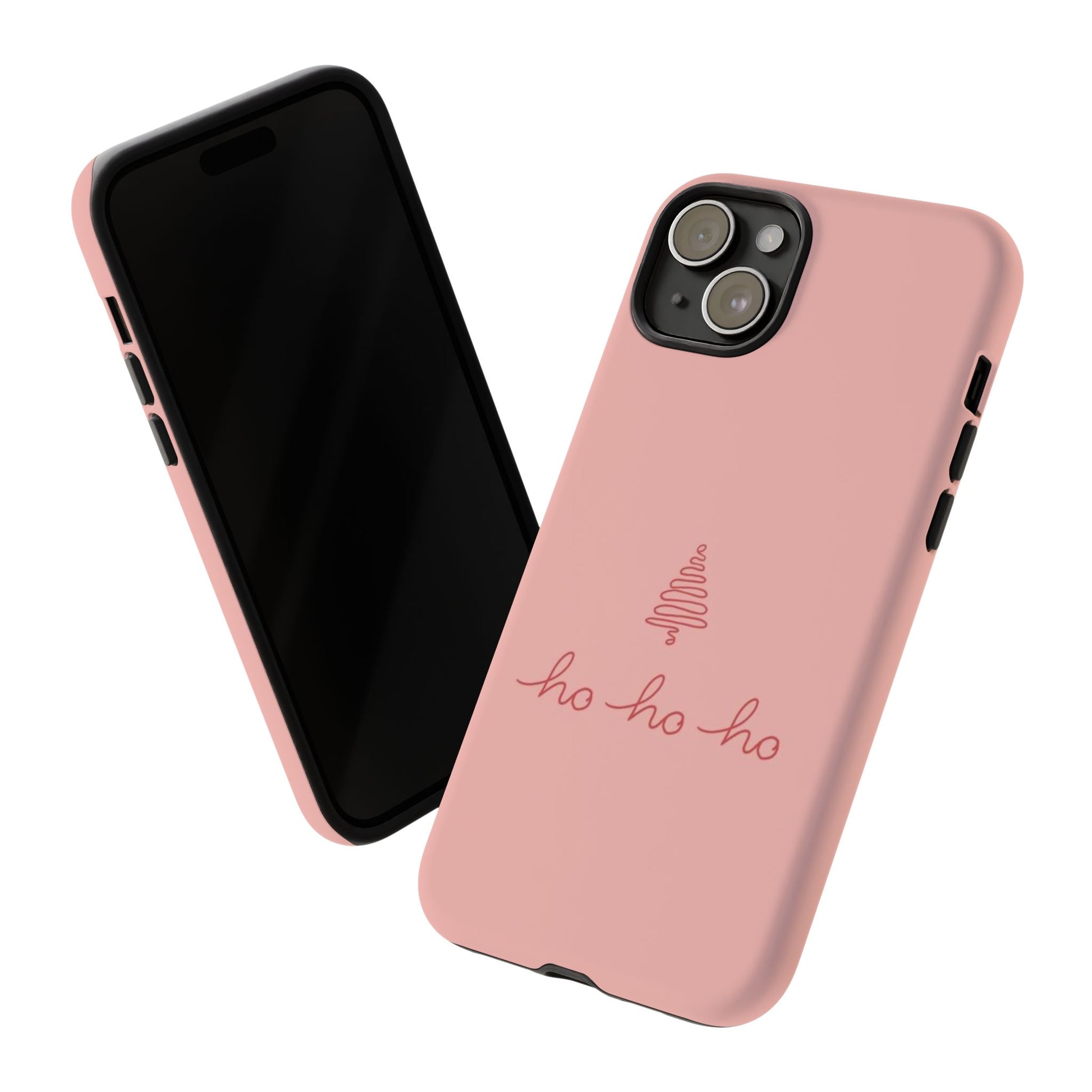 Peach Christmas Tree Phone Case | iPhone, Samsung, Pixel - Personalized Stylish Crafts