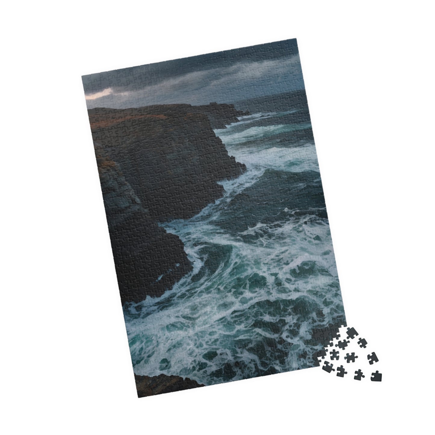 Ocean Cliff Jigsaw Puzzle - Home Decor Piece - Personalized Stylish Crafts