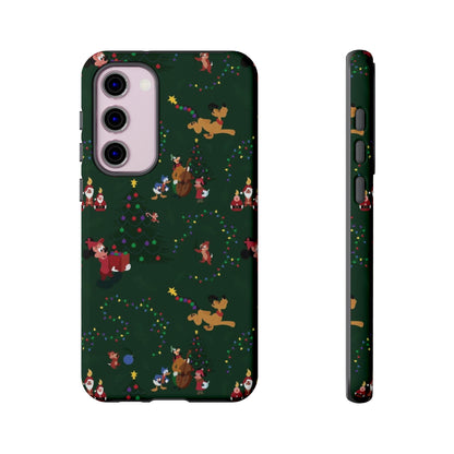 Dark Green Christmas Phone Case | iPhone Samsung Galaxy Google Pixel - Personalized Stylish Crafts