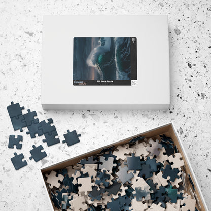 Ocean Waves Jigsaw Puzzle - Home Decor Piece - Personalized Stylish Crafts