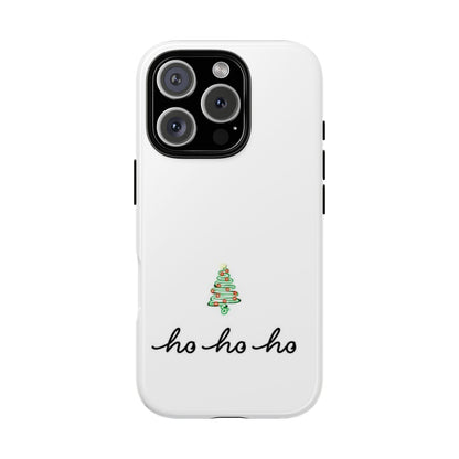 ho ho ho Christmas Phone Case White | iPhone Samsung Galaxy Google Pixel - Personalized Stylish Crafts