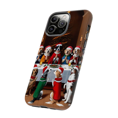 Christmas Dog Last Supper Phone Case | iPhone, Samsung, Pixel - Personalized Stylish Crafts