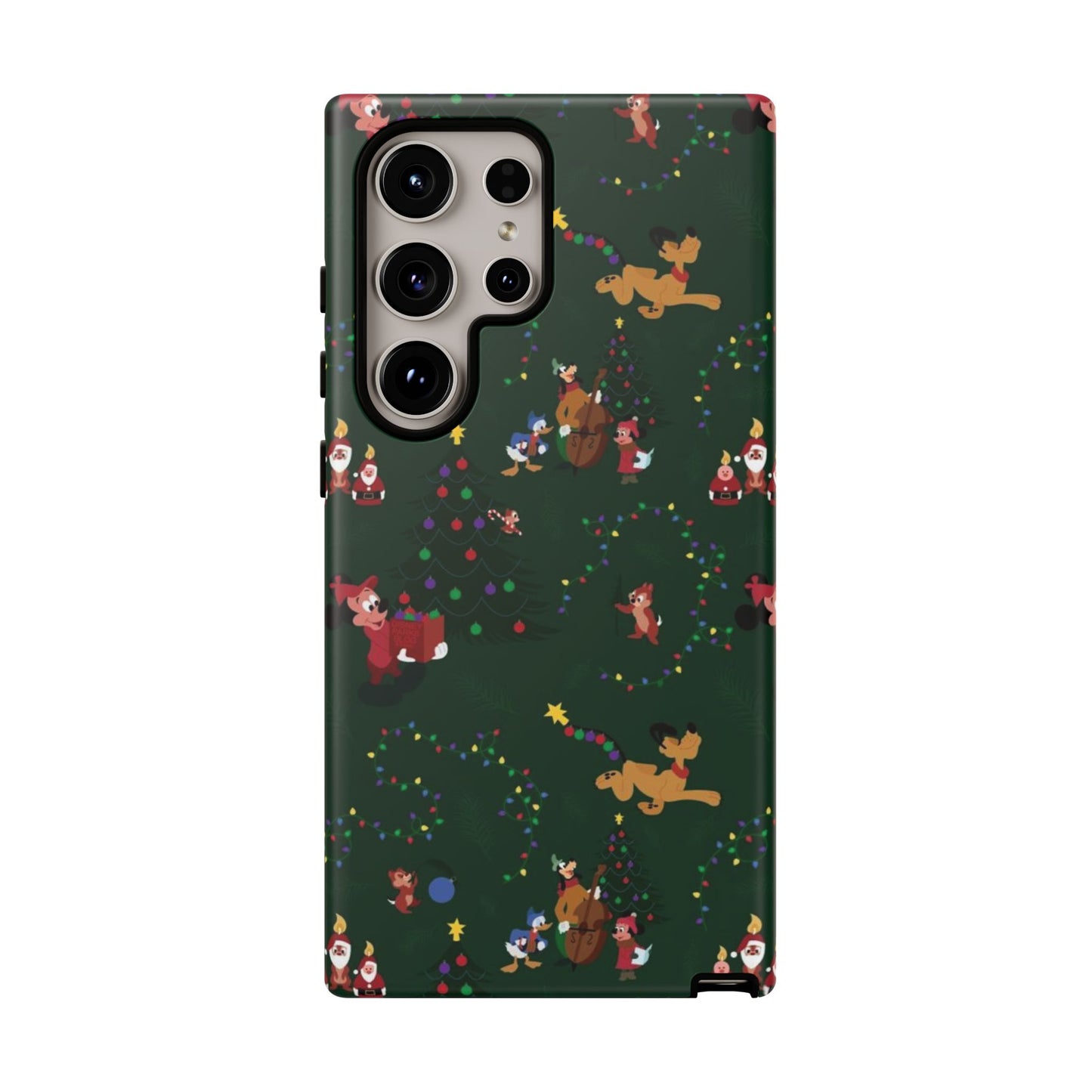 Dark Green Christmas Phone Case | iPhone Samsung Galaxy Google Pixel - Personalized Stylish Crafts