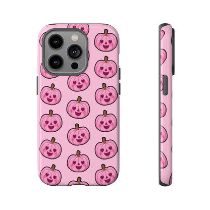 Pink Pumpkin Halloween IPhone 14 | Durable Case - Personalized Stylish Crafts