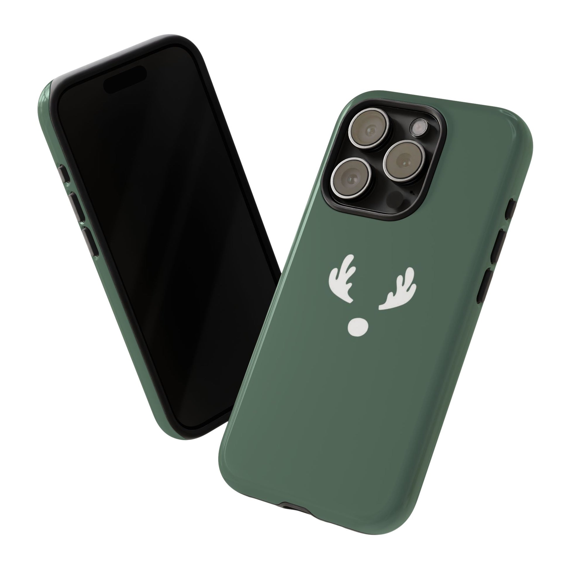 Minimalistic Reindeer Christmas Phone Case | iPhone, Samsung, Pixel - Personalized Stylish Crafts