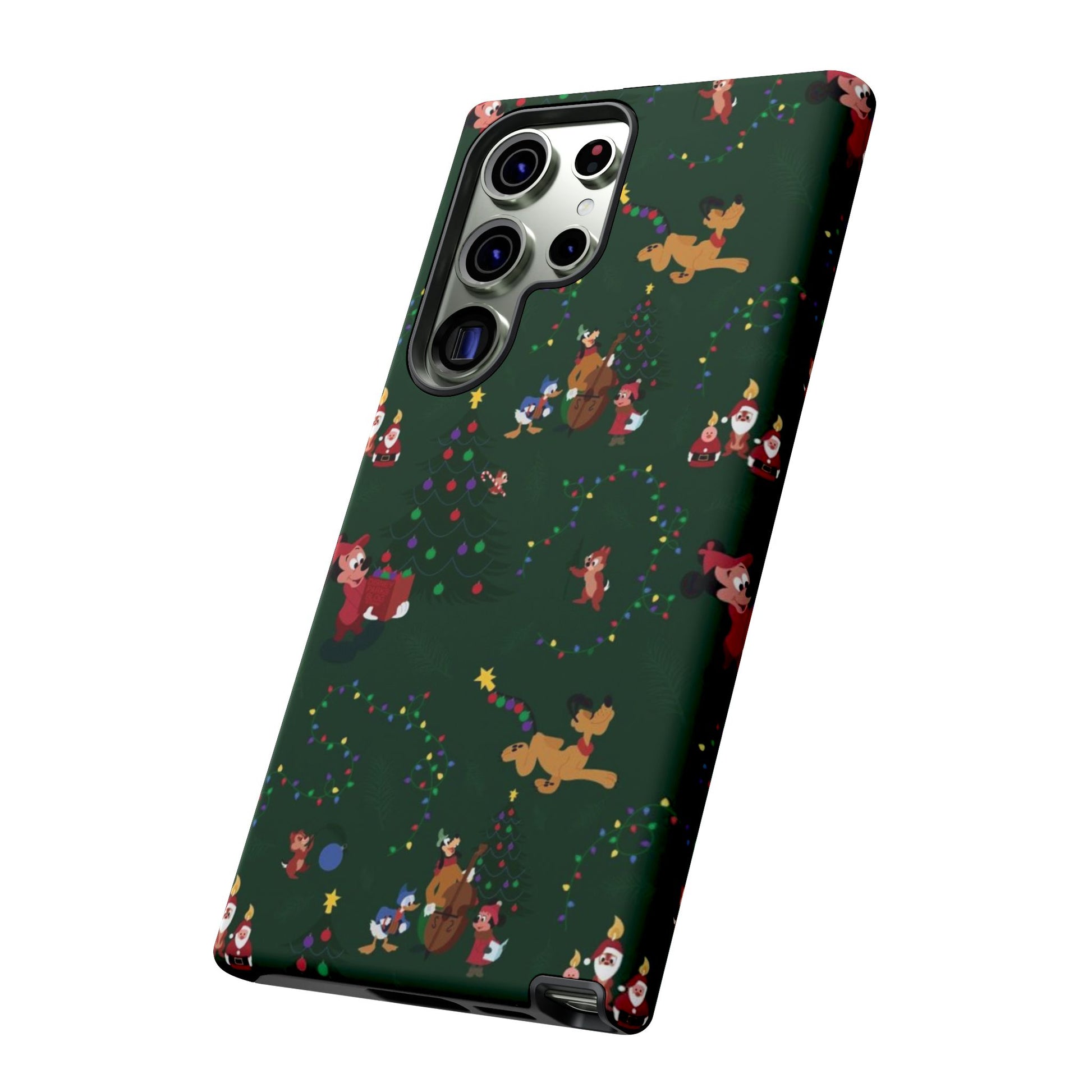 Dark Green Christmas Phone Case | iPhone Samsung Galaxy Google Pixel - Personalized Stylish Crafts