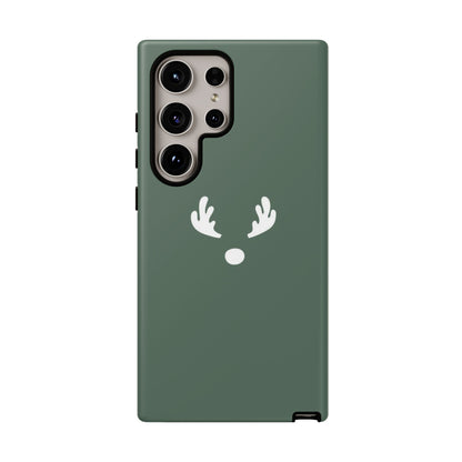 Minimalistic Reindeer Christmas Phone Case | iPhone, Samsung, Pixel - Personalized Stylish Crafts