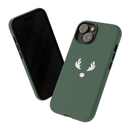 Minimalistic Reindeer Christmas Phone Case | iPhone, Samsung, Pixel - Personalized Stylish Crafts