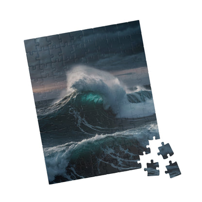 Ocean Waves Jigsaw Puzzle - Home Decor Piece - Personalized Stylish Crafts