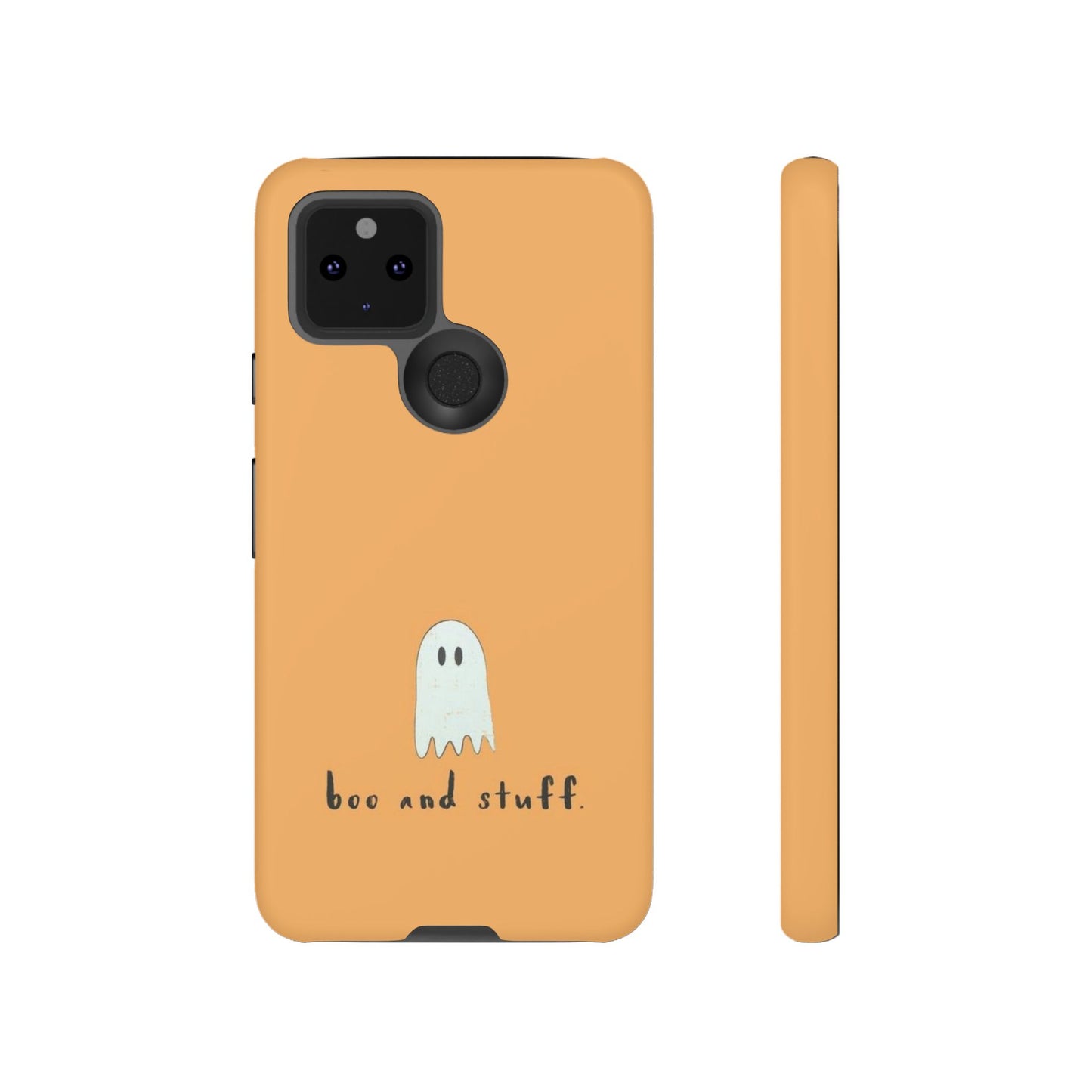 Halloween Ghost Quote Phone Case with Anti-Scratch Finish - Personalized Stylish Crafts