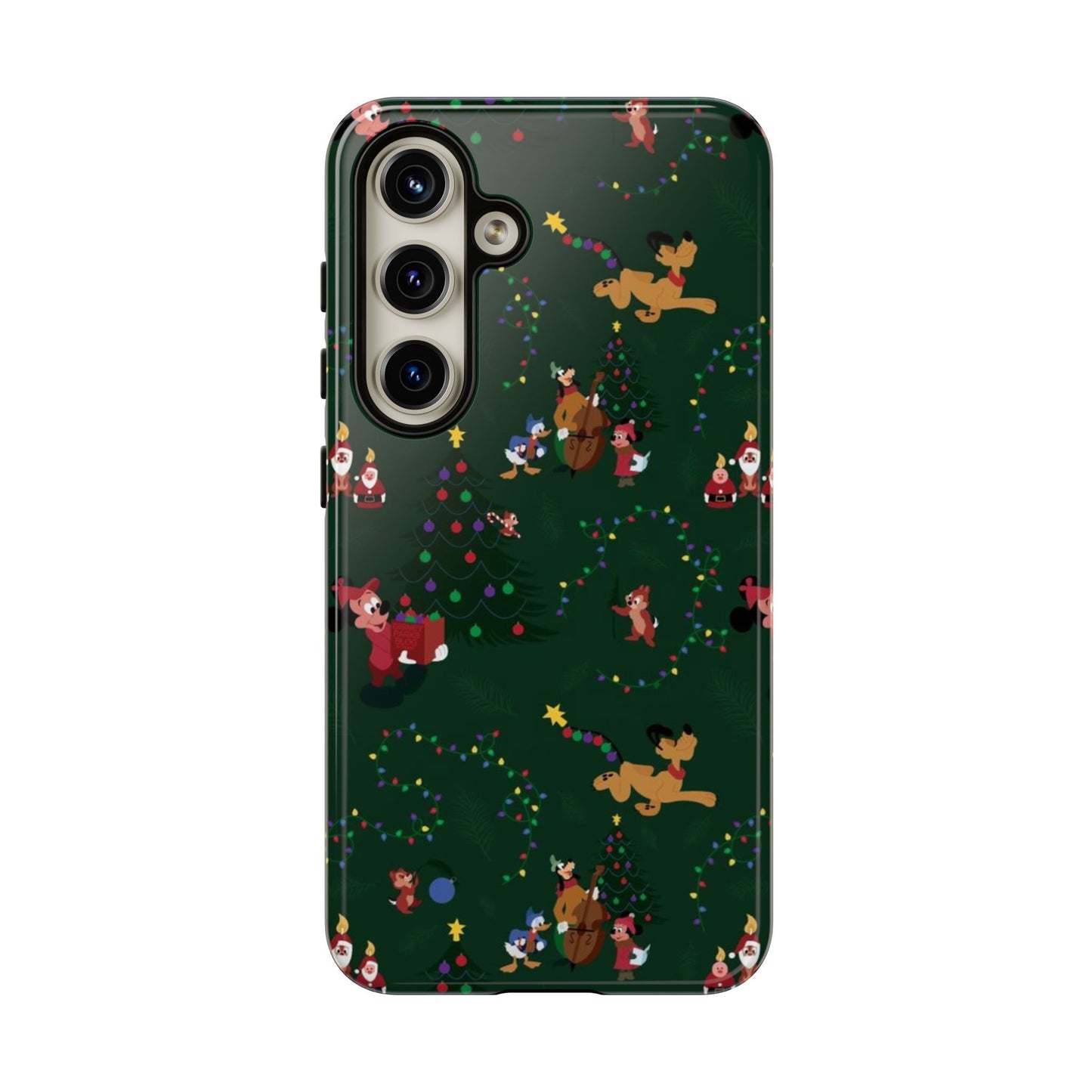 Dark Green Christmas Phone Case | iPhone Samsung Galaxy Google Pixel - Personalized Stylish Crafts