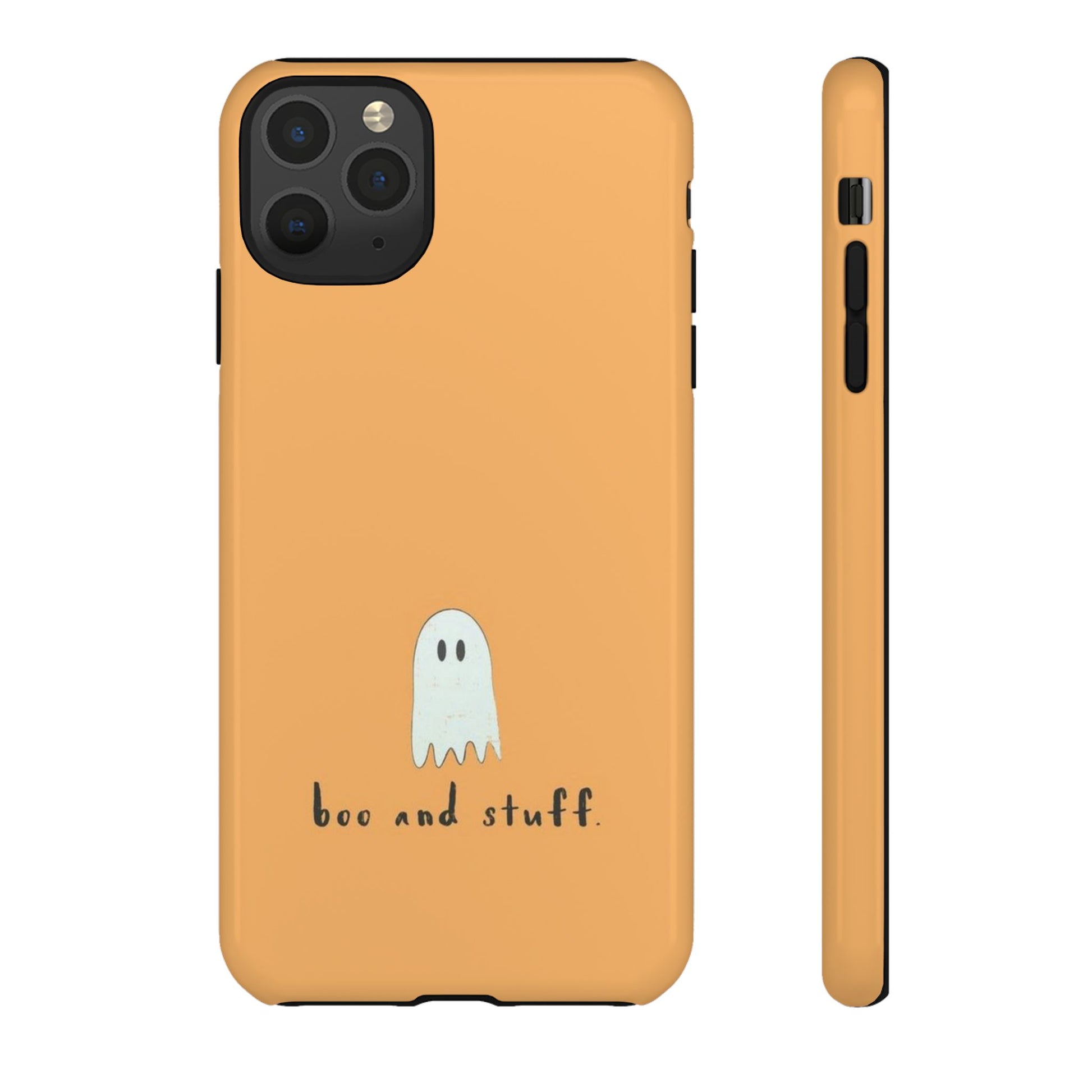 Halloween Ghost Quote Phone Case with Anti-Scratch Finish - Personalized Stylish Crafts