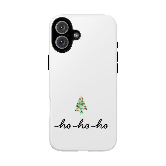 ho ho ho Christmas Phone Case White | iPhone Samsung Galaxy Google Pixel - Personalized Stylish Crafts