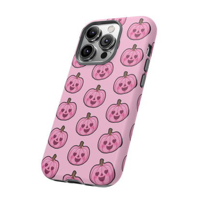 Pink Pumpkin Halloween IPhone 14 | Durable Case - Personalized Stylish Crafts