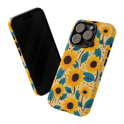 Sunflower Floral Phone Case | iPhone, Samsung, Pixel, Gift - Personalized Stylish Crafts