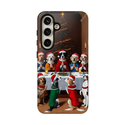 Christmas Dog Last Supper Phone Case | iPhone, Samsung, Pixel - Personalized Stylish Crafts