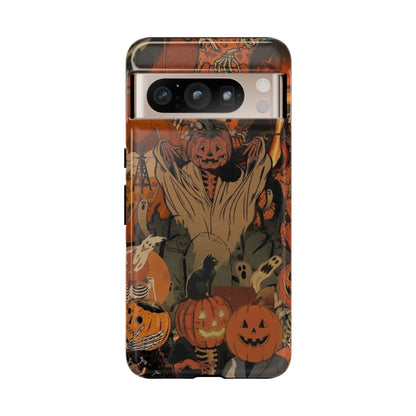 Scary Halloween Pumpkin Design | IPhone16 & Samsung S24 - Personalized Stylish Crafts