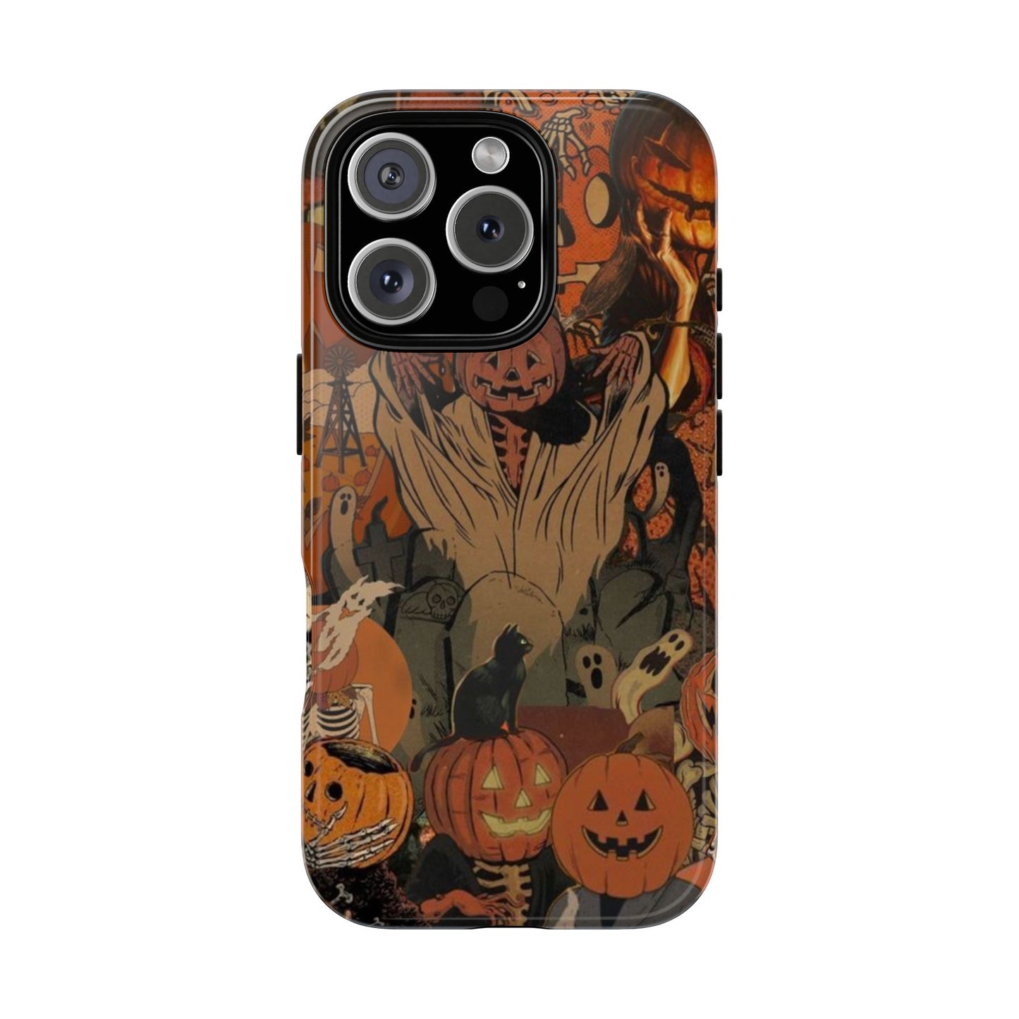 Scary Halloween Pumpkin Design | IPhone16 & Samsung S24 - Personalized Stylish Crafts