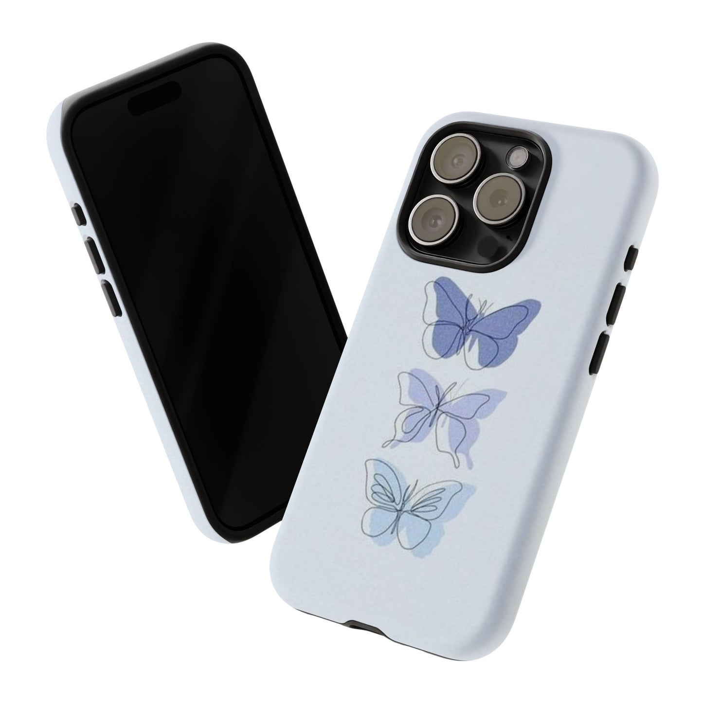 Kids Blue Butterfly Art | Phone Case Cover - Personalized Stylish Crafts