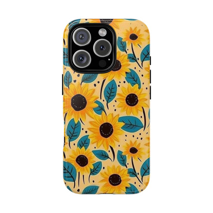 Sunflower Floral Phone Case | iPhone, Samsung, Pixel, Gift - Personalized Stylish Crafts