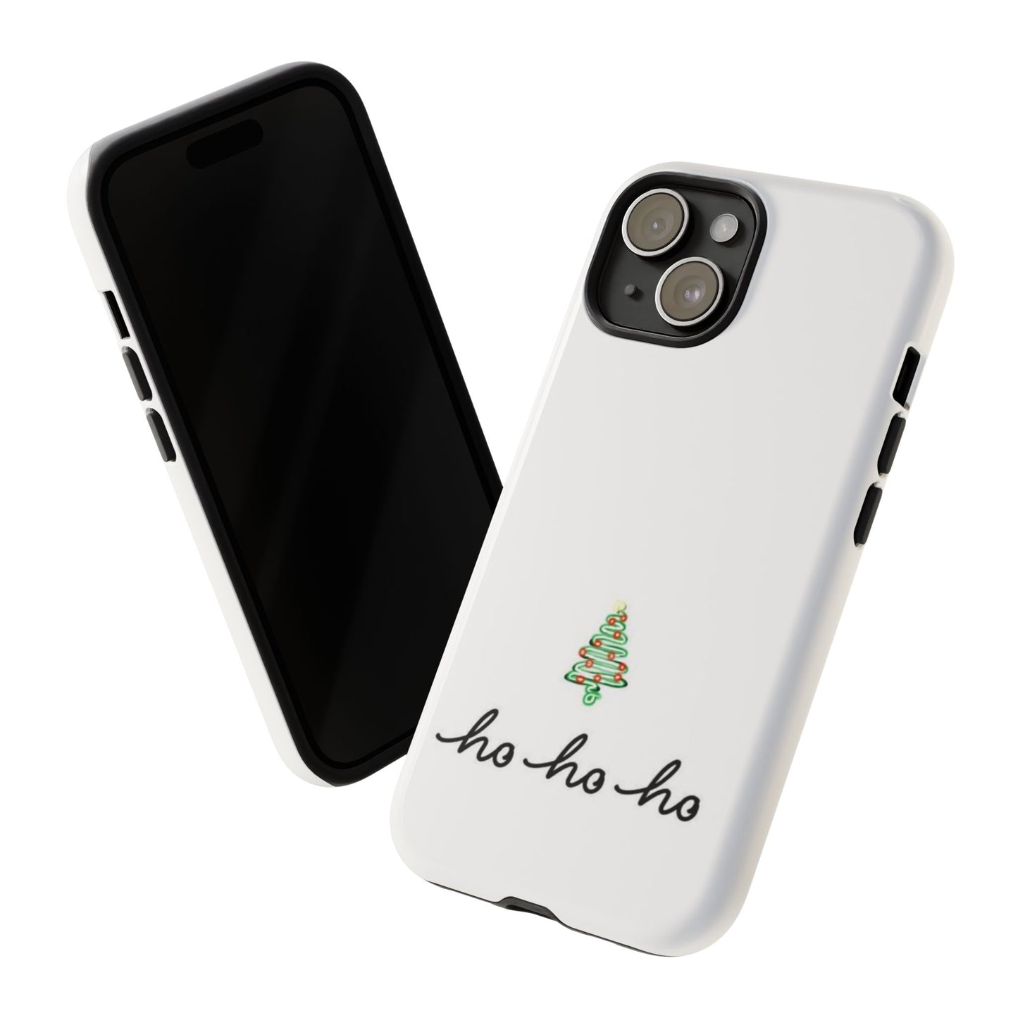 ho ho ho Christmas Phone Case White | iPhone Samsung Galaxy Google Pixel - Personalized Stylish Crafts