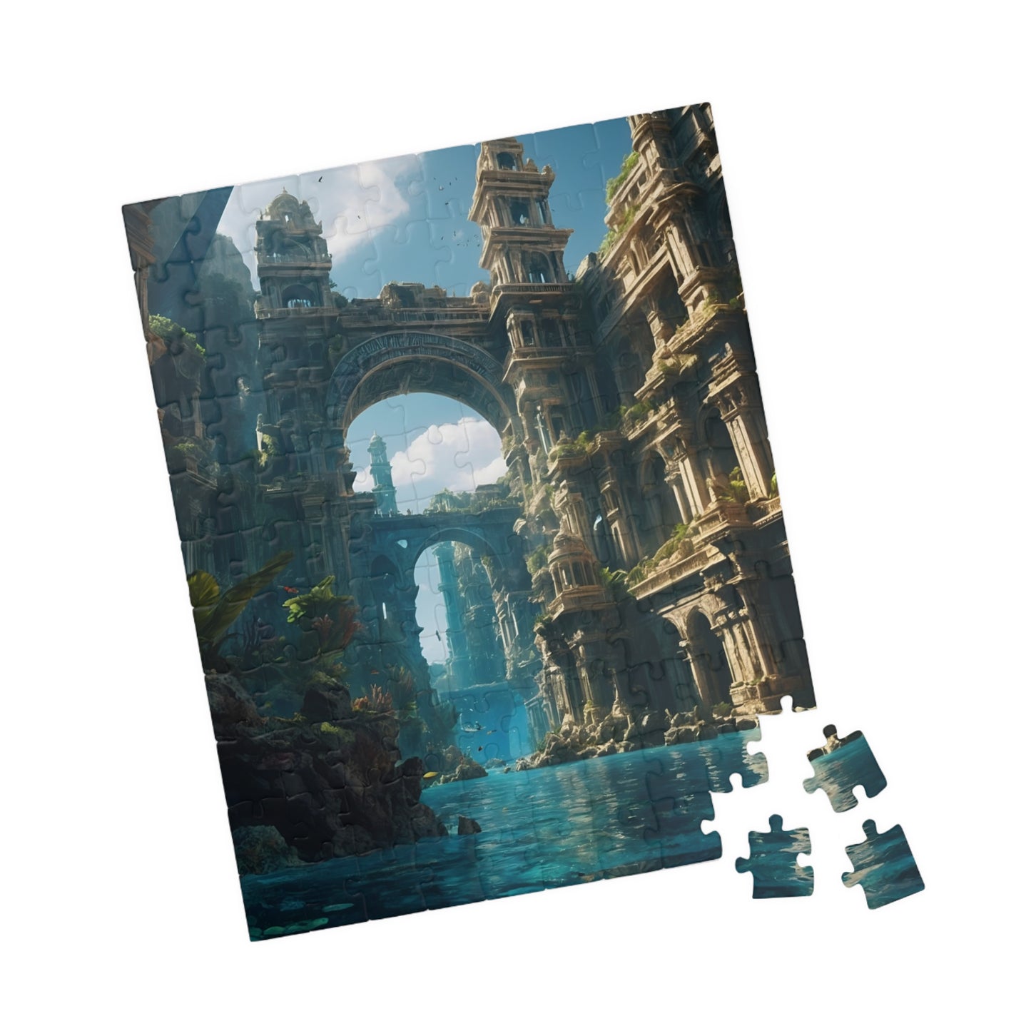 Lost World Fantasy Jigsaw Puzzle - Stunning Aesthetic Decor - Personalized Stylish Crafts