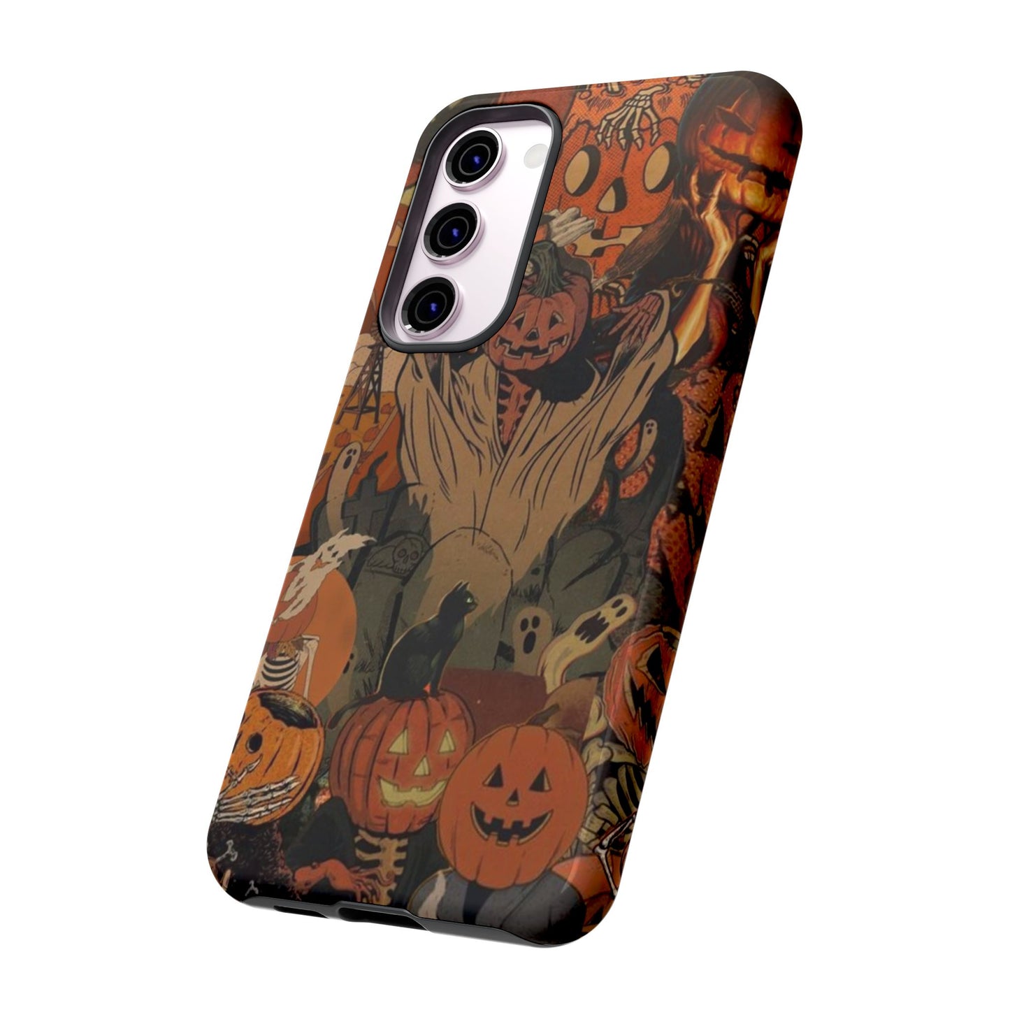 Scary Halloween Pumpkin Design | IPhone16 & Samsung S24 - Personalized Stylish Crafts