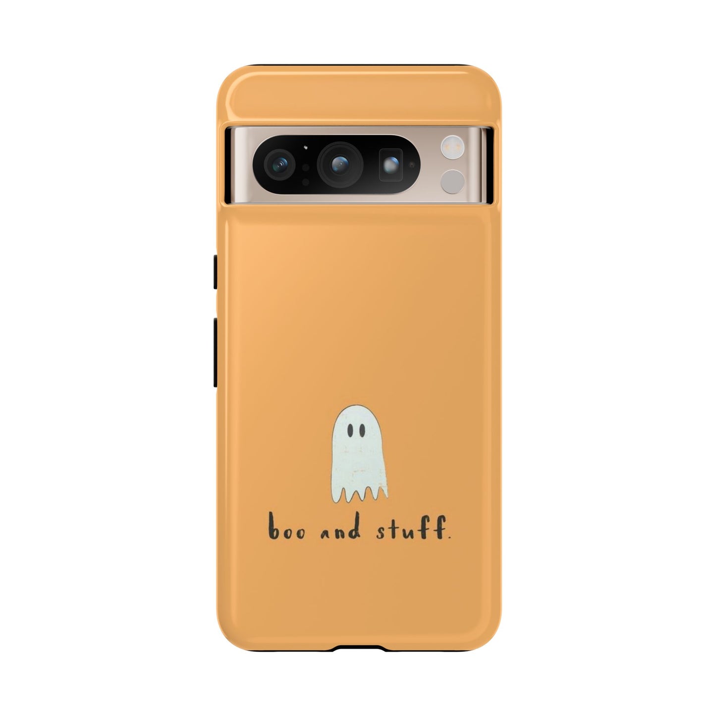 Halloween Ghost Quote Phone Case with Anti-Scratch Finish - Personalized Stylish Crafts