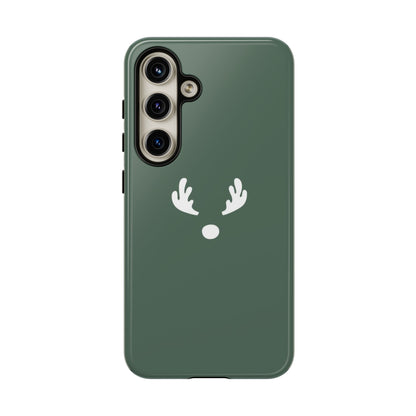 Minimalistic Reindeer Christmas Phone Case | iPhone, Samsung, Pixel - Personalized Stylish Crafts