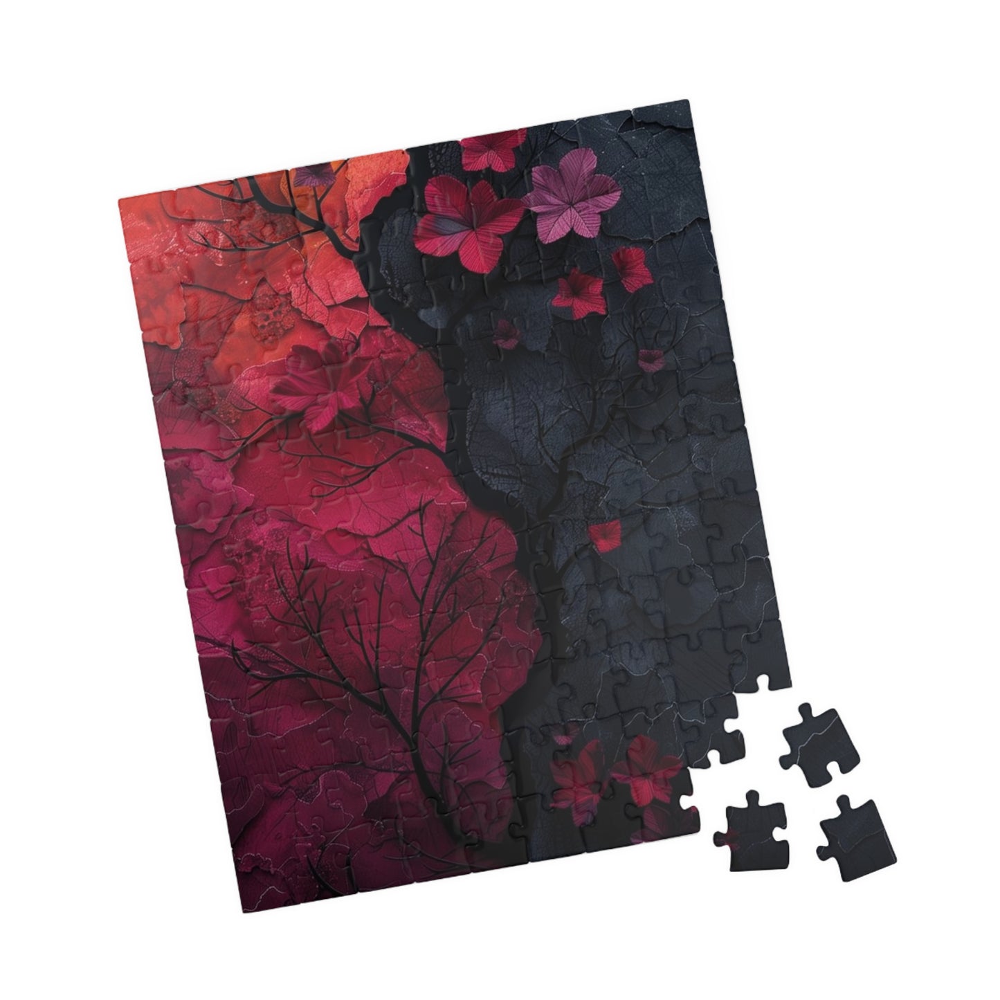 Visualy Elegant Flower Jigsaw Puzzle - Perfect Home Decor - Personalized Stylish Crafts