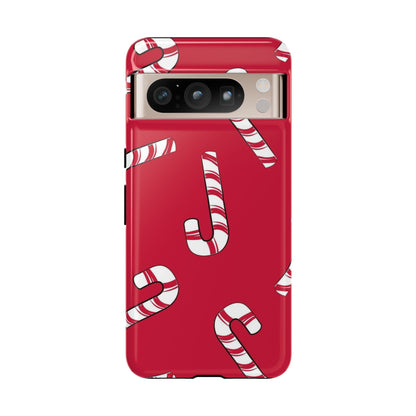 Candy Cane Phone Case | Festive Design for iPhone, Samsung, Pixel - Personalized Stylish Crafts