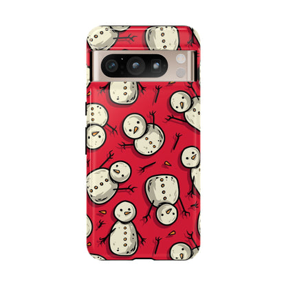 Snowman Phone Case | Festive Holiday Design for iPhone, Samsung, Pixel - Personalized Stylish Crafts