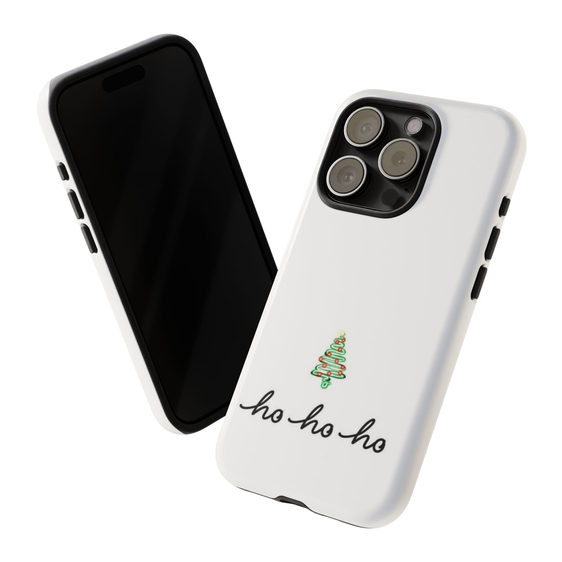 ho ho ho Christmas Phone Case White | iPhone Samsung Galaxy Google Pixel - Personalized Stylish Crafts