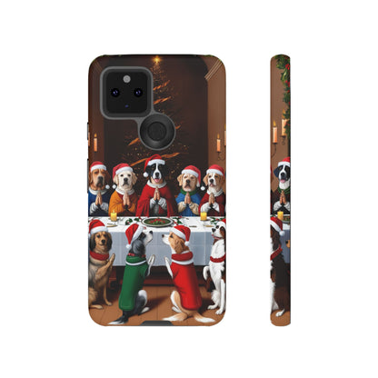 Christmas Dog Last Supper Phone Case | iPhone, Samsung, Pixel - Personalized Stylish Crafts