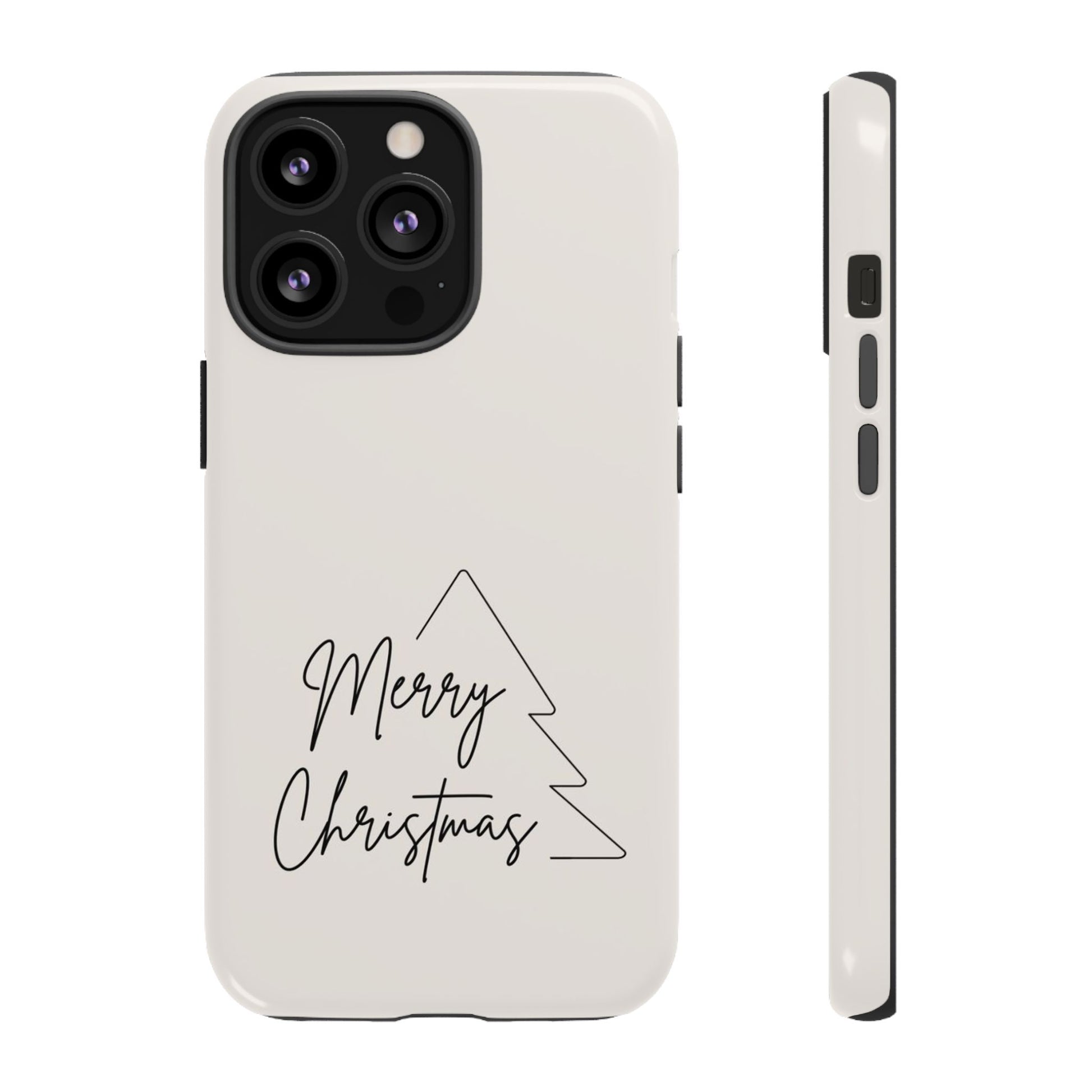 Holiday Season | Merry Christmas White Phone Case Design - Personalized Stylish Crafts