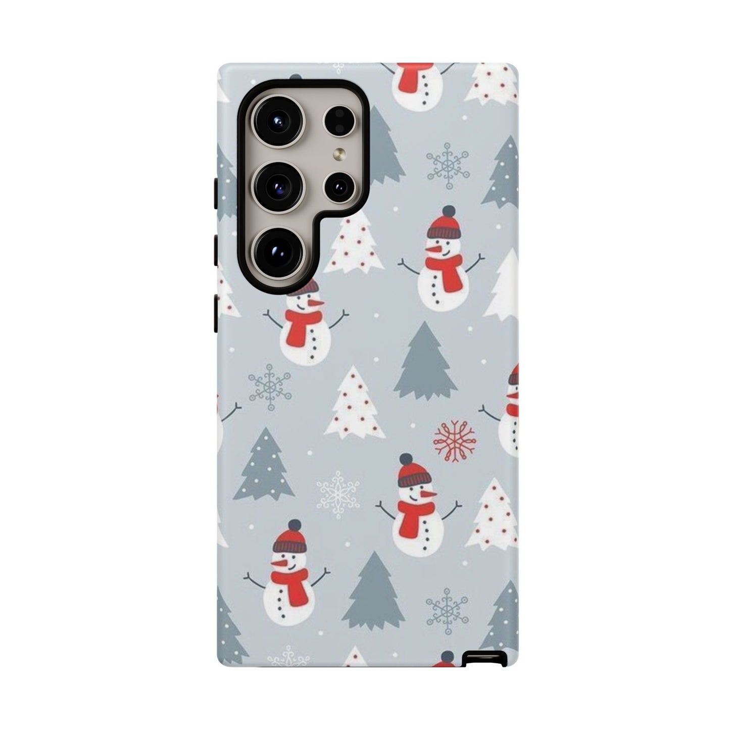 Baby Blue IPhone 14 Case with Christmas Holiday Pattern Design - Personalized Stylish Crafts