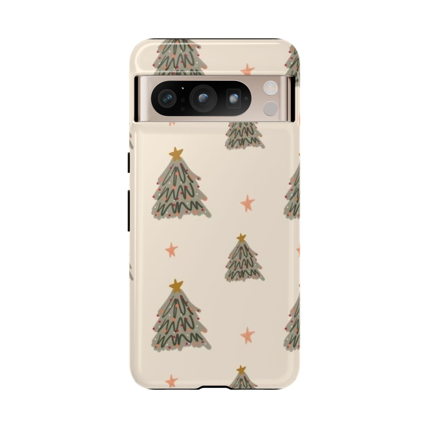 Cute Christmas Tree Wallpaper Phone Case | iPhone, Samsung, Pixel - Personalized Stylish Crafts