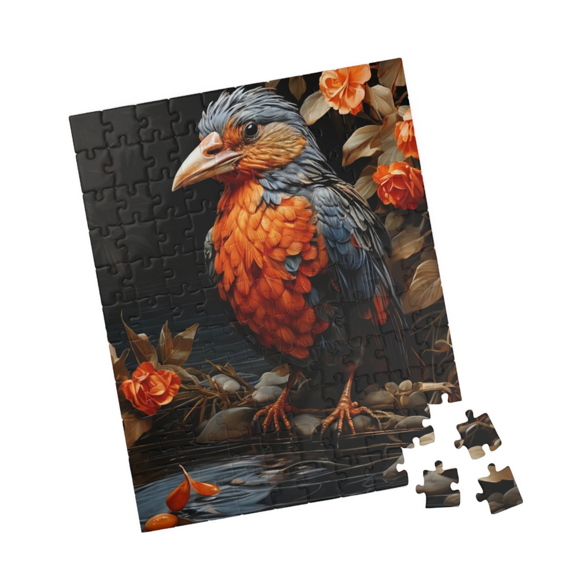 Fantasy Bird of a Feather Jigsaw Puzzle - Stunning Aesthetic Decor - Personalized Stylish Crafts