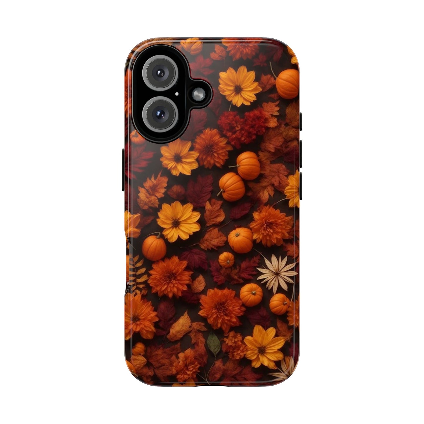 Floral Halloween Wallpaper Design | Durable Phone Case - Personalized Stylish Crafts