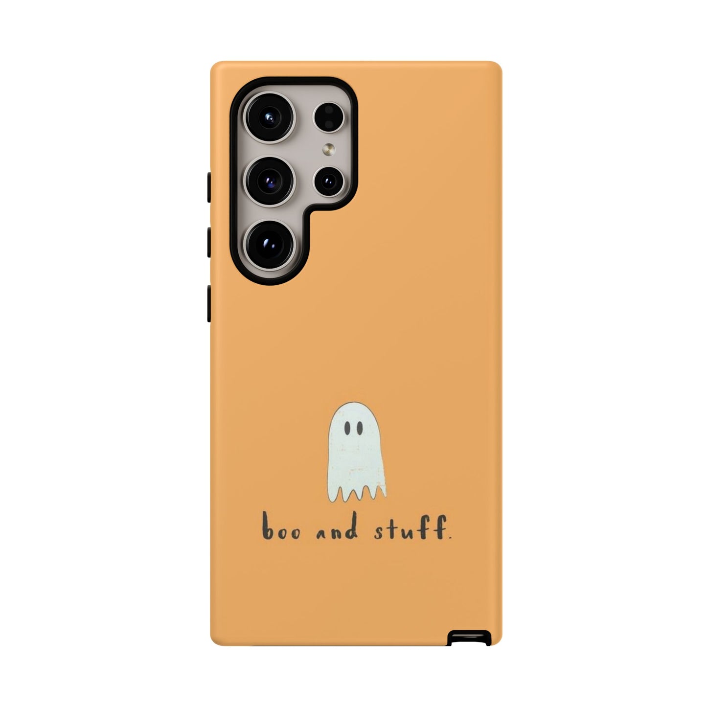 Halloween Ghost Quote Phone Case with Anti-Scratch Finish - Personalized Stylish Crafts