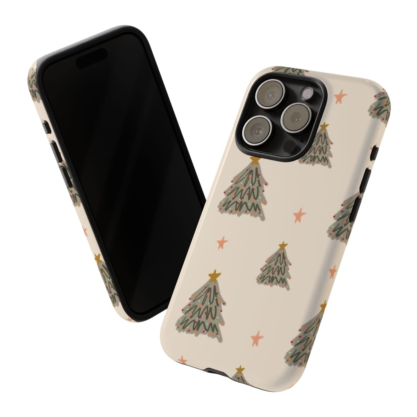 Cute Christmas Tree Wallpaper Phone Case | iPhone, Samsung, Pixel - Personalized Stylish Crafts