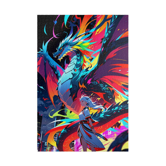 Anime Dragon Jigsaw Puzzle - Perfect Gift Idea for Kids - Personalized Stylish Crafts