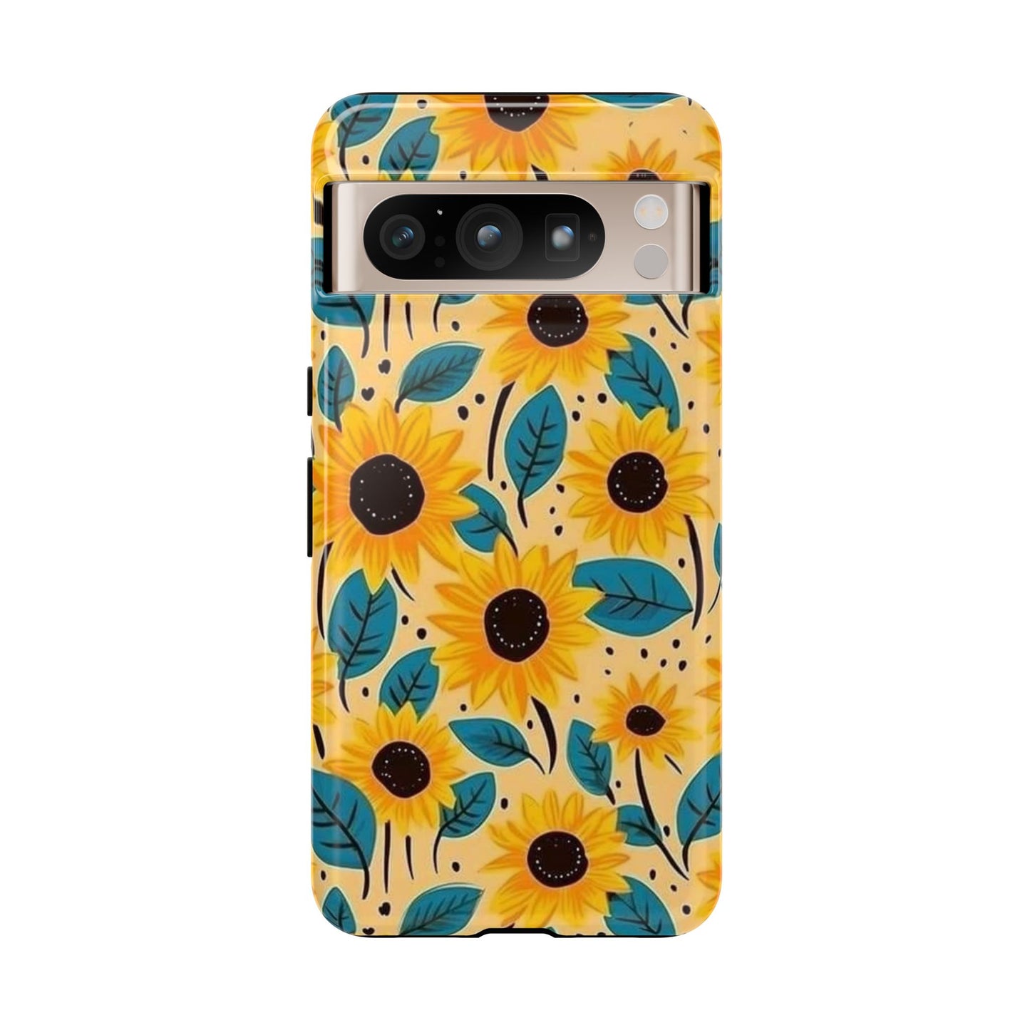 Sunflower Floral Phone Case | iPhone, Samsung, Pixel, Gift - Personalized Stylish Crafts