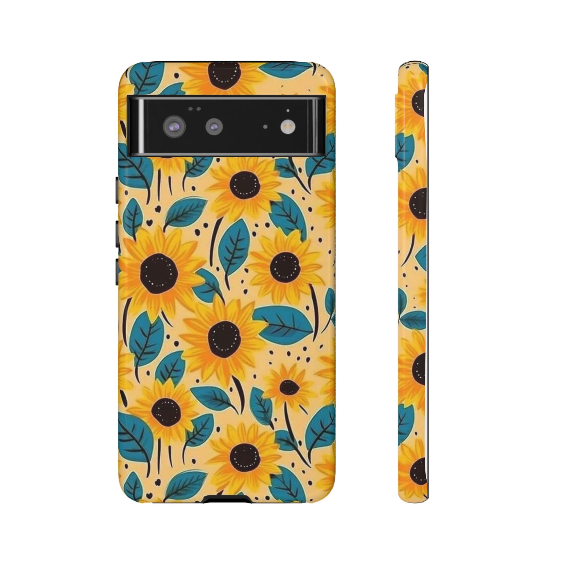 Sunflower Floral Phone Case | iPhone, Samsung, Pixel, Gift - Personalized Stylish Crafts