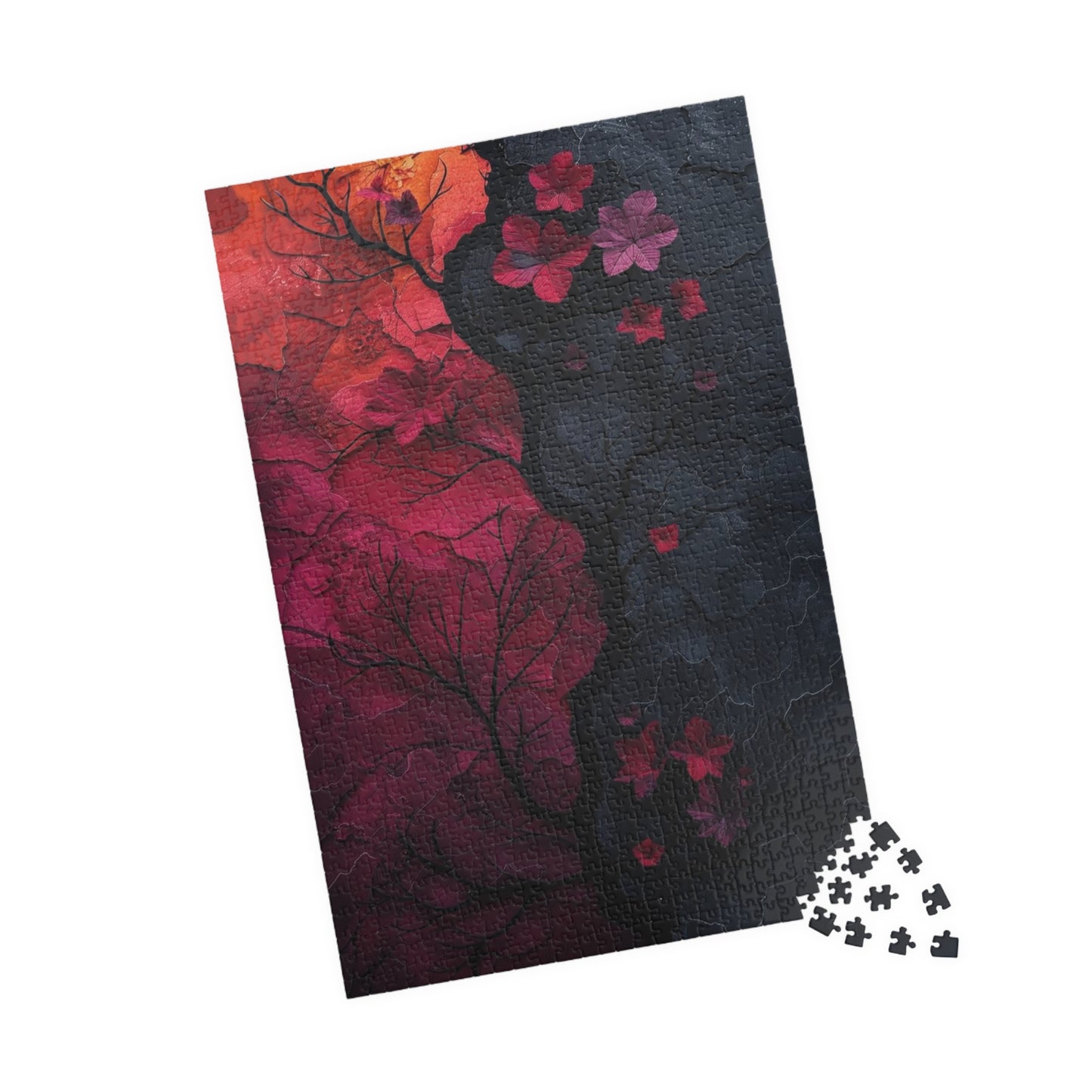 Visualy Elegant Flower Jigsaw Puzzle - Perfect Home Decor - Personalized Stylish Crafts