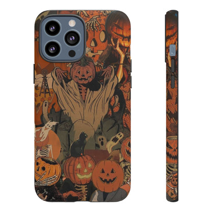 Scary Halloween Pumpkin Design | IPhone16 & Samsung S24 - Personalized Stylish Crafts