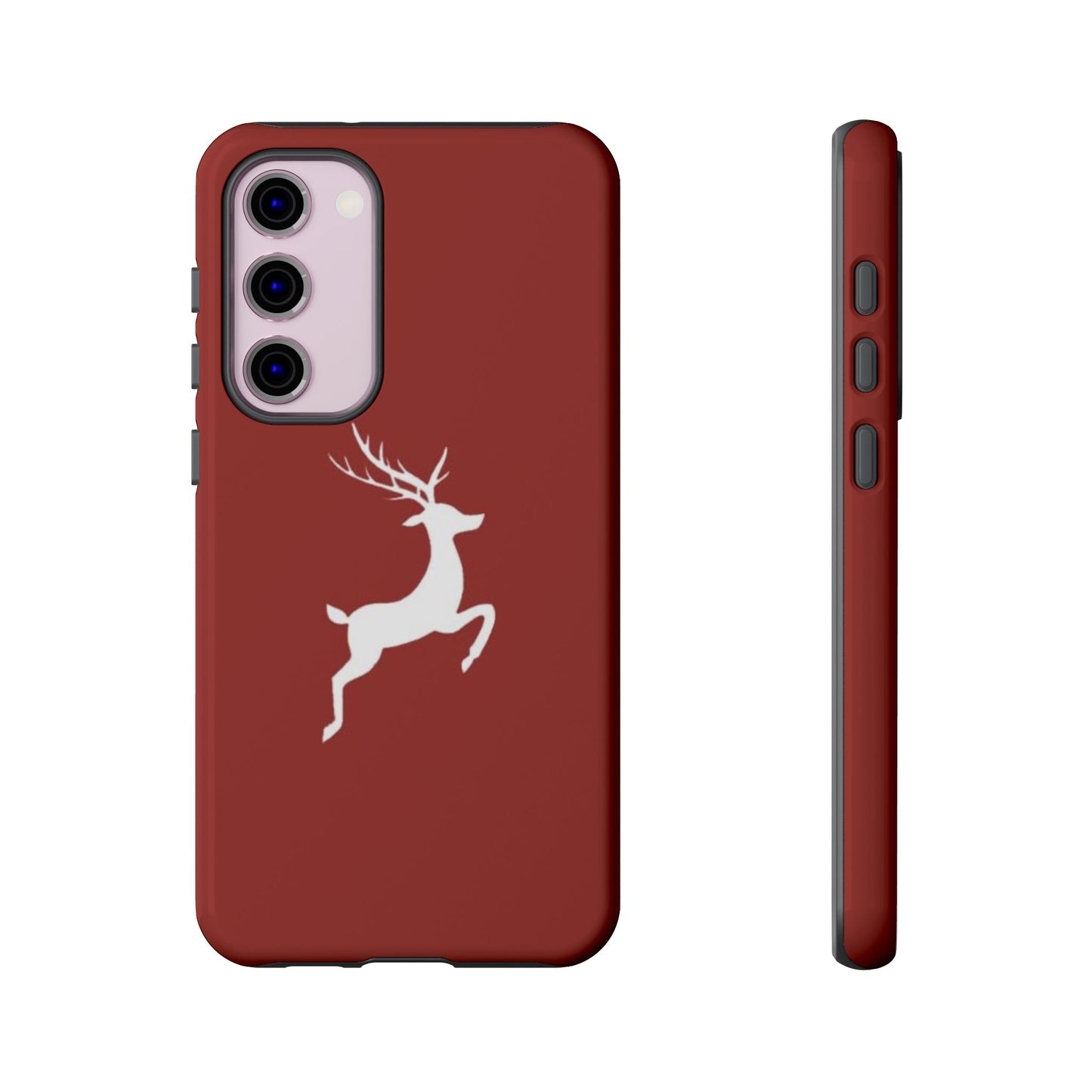 Red and White Christmas Reindeer Phone Case | iPhone, Samsung, Pixel - Personalized Stylish Crafts