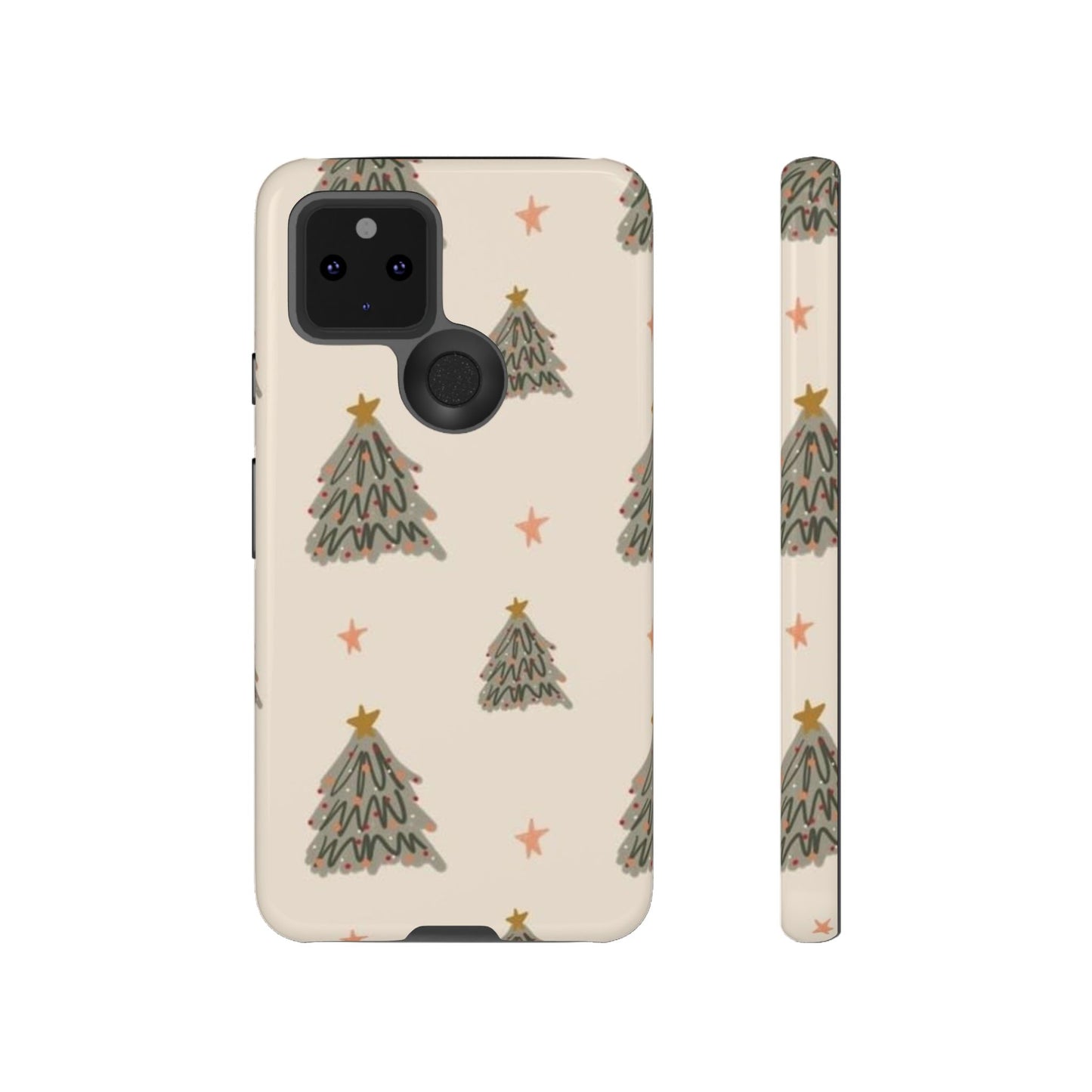 Cute Christmas Tree Wallpaper Phone Case | iPhone, Samsung, Pixel - Personalized Stylish Crafts