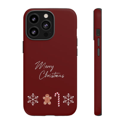 Merry Christmas Quote Phone Case | Festive Design for iPhone, Samsung, Pixel - Personalized Stylish Crafts